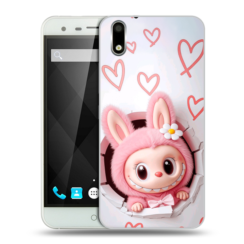 Пластиковый чехол на Ulefone Paris с принтом Labubu Лабубу Пластиковый чехол на Ulefone Paris с принтом Labubu Лабубу