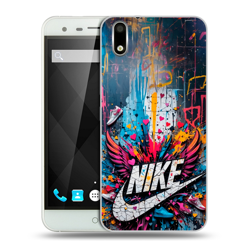Пластиковый чехол на Ulefone Paris с принтом Nike Найк Пластиковый чехол на Ulefone Paris с принтом Nike Найк
