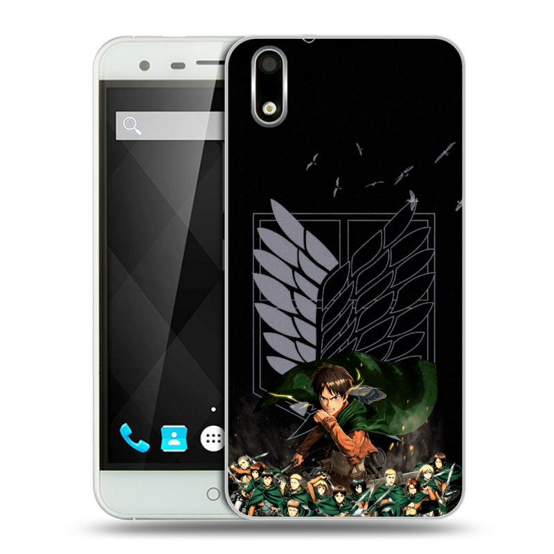 Пластиковый чехол на Ulefone Paris с принтом Атака титанов Пластиковый чехол на Ulefone Paris с принтом Атака титанов