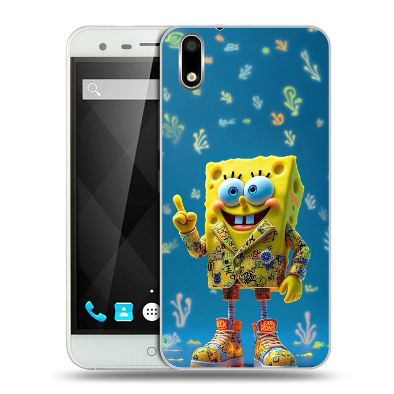 Пластиковый чехол на Ulefone Paris с принтом Спанч боб Спанчбоб Пластиковый чехол на Ulefone Paris с принтом Спанч боб Спанчбоб