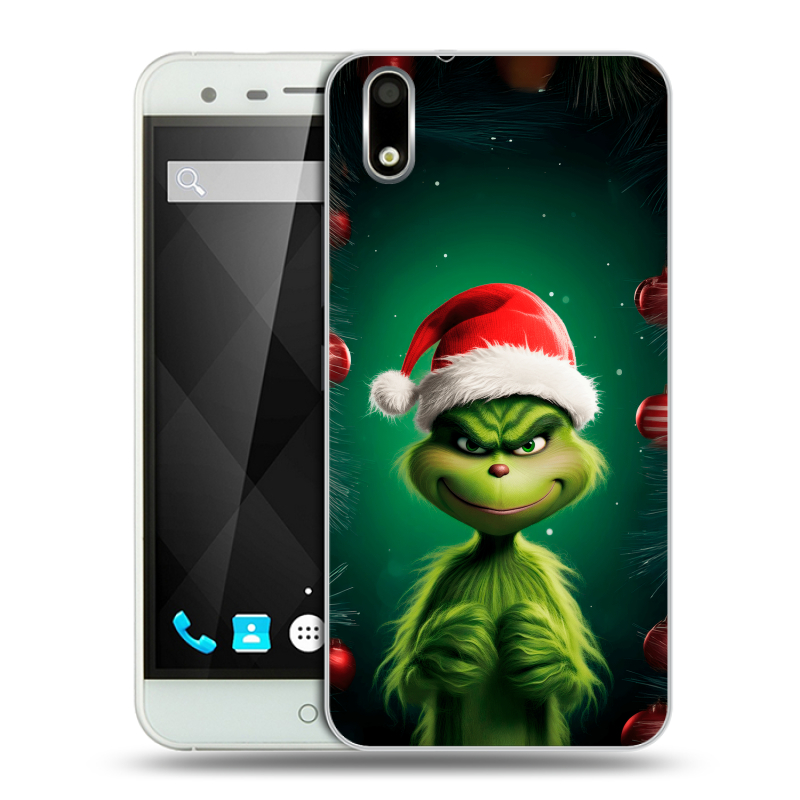 Пластиковый чехол на Ulefone Paris с принтом Гринч Новый год Рождество Пластиковый чехол на Ulefone Paris с принтом Гринч Новый год Рождество