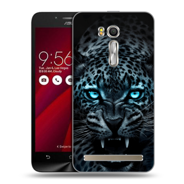 Пластиковый чехол на ASUS ZenFone Go 5.5 с принтом Темный леопард