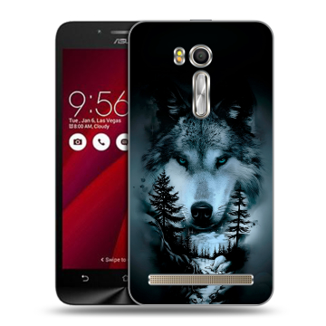 Пластиковый чехол на ASUS ZenFone Go 5.5 с принтом Лесной волк