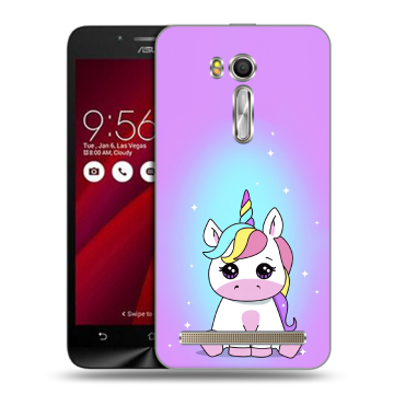 Пластиковый чехол на ASUS ZenFone Go 5.5 с принтом Единорог