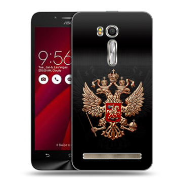 Пластиковый чехол на ASUS ZenFone Go 5.5 с принтом Герб России