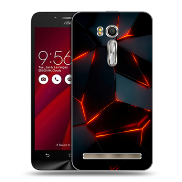 Пластиковый чехол на ASUS ZenFone Go 5.5 с принтом Яркие абстракции