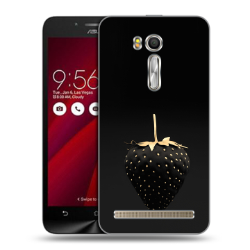 Пластиковый чехол на ASUS ZenFone Go 5.5 с принтом Черная клубника