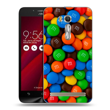 Пластиковый чехол на ASUS ZenFone Go 5.5 с принтом Конфеты