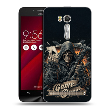 Пластиковый чехол на ASUS ZenFone Go 5.5 с принтом Скелет карты