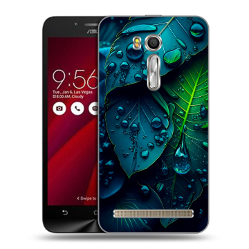 Пластиковый чехол на ASUS ZenFone Go 5.5 с принтом Листья