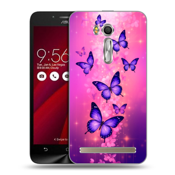 Пластиковый чехол на ASUS Zenfone Go 5.5 с принтом Бабочки Пластиковый чехол на ASUS Zenfone Go 5.5 с принтом Бабочки