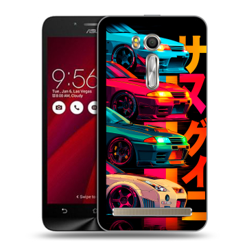 Пластиковый чехол на ASUS Zenfone Go 5.5 с принтом Гоночные машины Пластиковый чехол на ASUS Zenfone Go 5.5 с принтом Гоночные машины