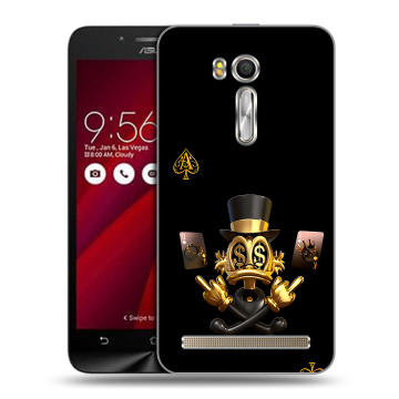Пластиковый чехол на ASUS Zenfone Go 5.5 с принтом Золотой скрудж макдак