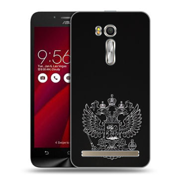Пластиковый чехол на ASUS Zenfone Go 5.5 с принтом Герб России