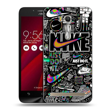 Пластиковый чехол на ASUS Zenfone Go 5.5 с принтом Найк Пластиковый чехол на ASUS Zenfone Go 5.5 с принтом Найк