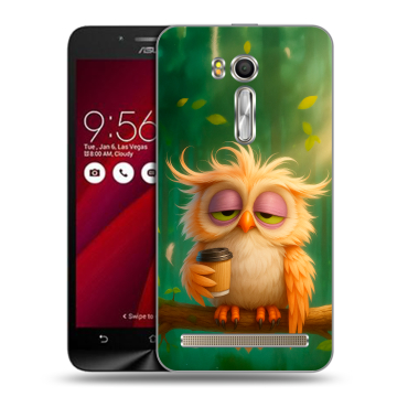 Пластиковый чехол на ASUS Zenfone Go 5.5 с принтом сова Пластиковый чехол на ASUS Zenfone Go 5.5 с принтом сова