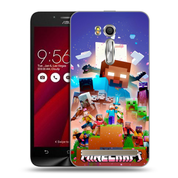 Пластиковый чехол на ASUS Zenfone Go 5.5 с принтом Майнкрафт Minecraft Пластиковый чехол на ASUS Zenfone Go 5.5 с принтом Майнкрафт Minecraft