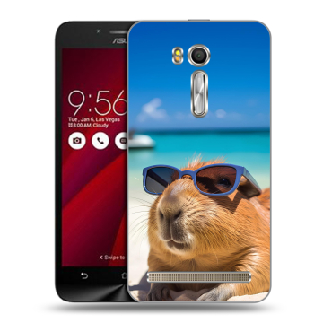 Пластиковый чехол на ASUS Zenfone Go 5.5 с принтом Капибара Пластиковый чехол на ASUS Zenfone Go 5.5 с принтом Капибара