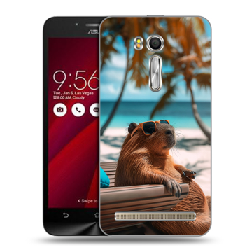 Пластиковый чехол на ASUS Zenfone Go 5.5 с принтом Капибара Пластиковый чехол на ASUS Zenfone Go 5.5 с принтом Капибара