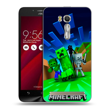 Пластиковый чехол на ASUS Zenfone Go 5.5 с принтом Майнкрафт Пластиковый чехол на ASUS Zenfone Go 5.5 с принтом Майнкрафт