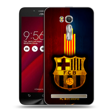 Пластиковый чехол на ASUS Zenfone Go 5.5 с принтом Барселона Barcelona