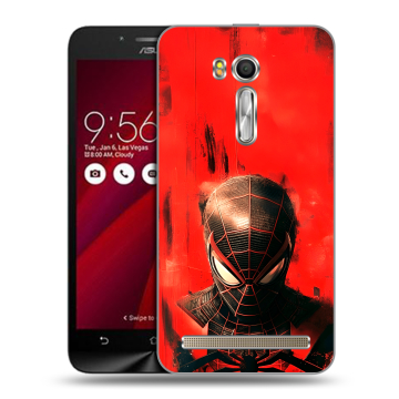 Пластиковый чехол на ASUS Zenfone Go 5.5 с принтом человек паук spiderman Пластиковый чехол на ASUS Zenfone Go 5.5 с принтом человек паук spiderman