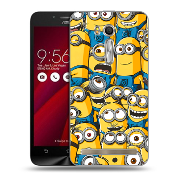 Пластиковый чехол на ASUS Zenfone Go 5.5 с принтом Миньоны Пластиковый чехол на ASUS Zenfone Go 5.5 с принтом Миньоны