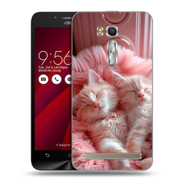 Пластиковый чехол на ASUS Zenfone Go 5.5 с принтом котята котики Пластиковый чехол на ASUS Zenfone Go 5.5 с принтом котята котики
