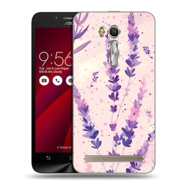 Пластиковый чехол на ASUS Zenfone Go 5.5 с принтом цветы лаванда Пластиковый чехол на ASUS Zenfone Go 5.5 с принтом цветы лаванда