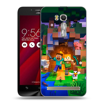 Пластиковый чехол на ASUS Zenfone Go 5.5 с принтом Майнкрафт Minecraft Пластиковый чехол на ASUS Zenfone Go 5.5 с принтом Майнкрафт Minecraft