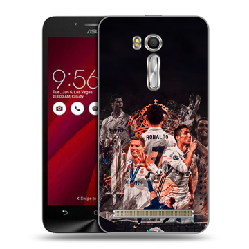 Пластиковый чехол на ASUS Zenfone Go 5.5 с принтом Реал Роналдо Real Ronaldo