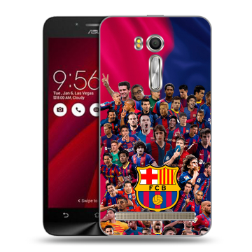 Пластиковый чехол на ASUS Zenfone Go 5.5 с принтом Барселона Barcelona