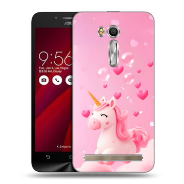 Пластиковый чехол на ASUS Zenfone Go 5.5 с принтом Единорог Пластиковый чехол на ASUS Zenfone Go 5.5 с принтом Единорог