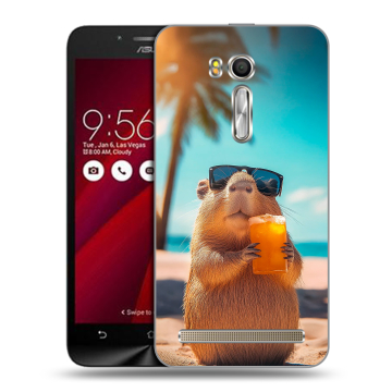 Пластиковый чехол на ASUS Zenfone Go 5.5 с принтом Капибара
