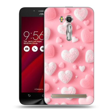Пластиковый чехол на ASUS Zenfone Go 5.5 с принтом Сердечки Пластиковый чехол на ASUS Zenfone Go 5.5 с принтом Сердечки