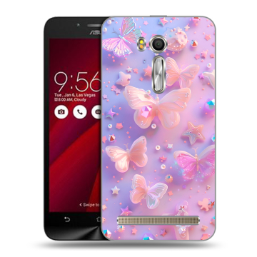 Пластиковый чехол на ASUS Zenfone Go 5.5 с принтом Бабочки