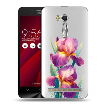 Пластиковый чехол на ASUS Zenfone Go 5.5 с принтом Цветы орхидеи