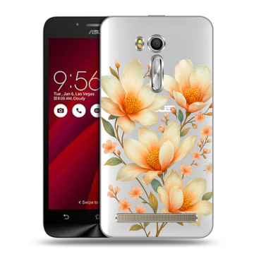 Пластиковый чехол на ASUS Zenfone Go 5.5 с принтом Цветы