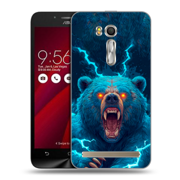 Пластиковый чехол на ASUS Zenfone Go 5.5 с принтом Медведь