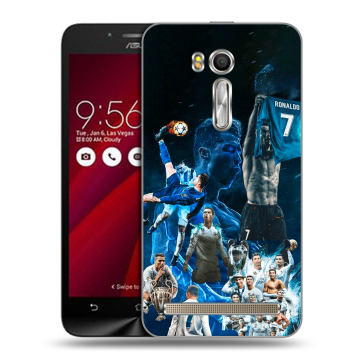 Пластиковый чехол на ASUS Zenfone Go 5.5 с принтом Реал Роналдо Пластиковый чехол на ASUS Zenfone Go 5.5 с принтом Реал Роналдо