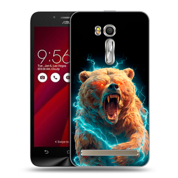 Пластиковый чехол на ASUS Zenfone Go 5.5 с принтом Медведь