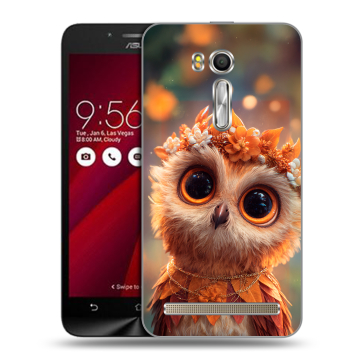 Пластиковый чехол на ASUS Zenfone Go 5.5 с принтом Милая сова