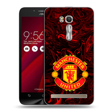 Пластиковый чехол на ASUS Zenfone Go 5.5 с принтом Manchester United