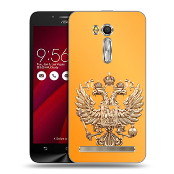 Пластиковый чехол на ASUS Zenfone Go 5.5 с принтом Герб Флаг России