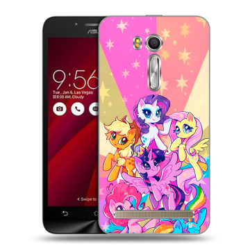 Пластиковый чехол на ASUS Zenfone Go 5.5 с принтом My little pony Дружба чудо Пластиковый чехол на ASUS Zenfone Go 5.5 с принтом My little pony Дружба чудо