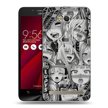 Пластиковый чехол на ASUS Zenfone Go 5.5 с принтом Ahegao Ахегао Аниме