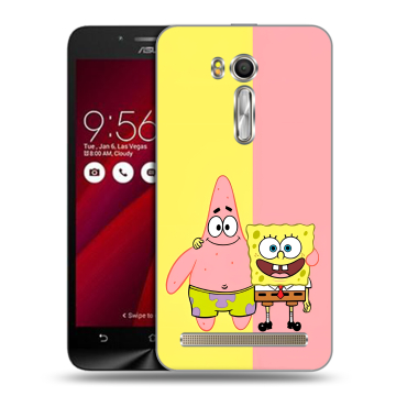 Пластиковый чехол на ASUS Zenfone Go 5.5 с принтом Спанч боб Спанчбоб Пластиковый чехол на ASUS Zenfone Go 5.5 с принтом Спанч боб Спанчбоб