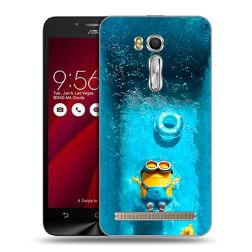 Пластиковый чехол на ASUS Zenfone Go 5.5 с принтом Миньоны Пластиковый чехол на ASUS Zenfone Go 5.5 с принтом Миньоны