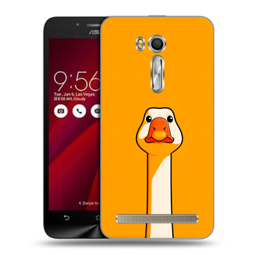 Пластиковый чехол на ASUS Zenfone Go 5.5 с принтом Смешная утка