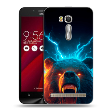 Пластиковый чехол на ASUS Zenfone Go 5.5 с принтом Медведь